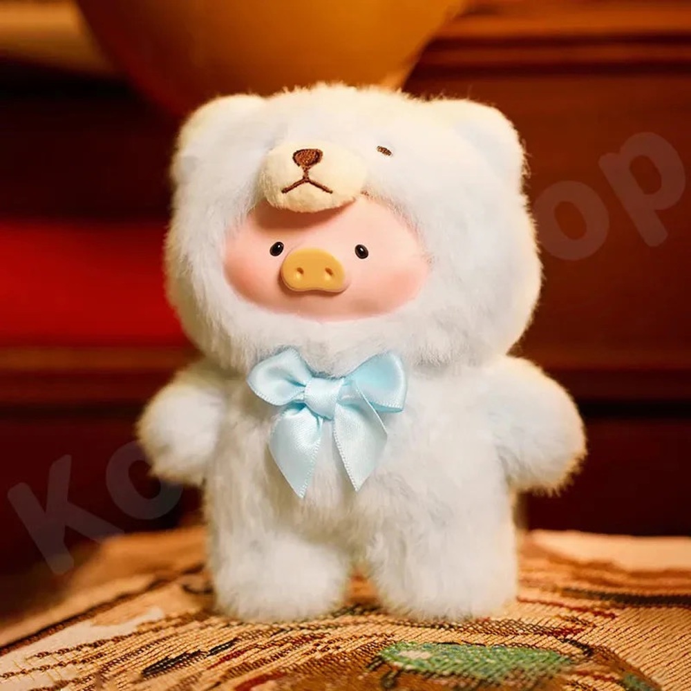TOYZERO+ X Lulu The Piggy: Vintage Teddy Shop Series Plush Keychain Serene Teddy